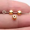 4.4x 4.4x 5.1mm 0.4g accesorios multi-color para DIY corte geométrico cuentas con agujero pequeño cuentas espaciadoras