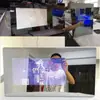 Wanma 21,5 polegadas máquina de publicidade de espelho de parede espelho inteligente máquina de toque sensor de interação com o corpo humano tela de exibição sensível ao toque