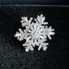 Broche de Floco de Neve Giratório para Mulheres, Alfinete de Lapela Exquisito de Alto Padrão, Fivela de Cintura de Alta Qualidade, Broche de Corsage, Acessório de Joia