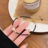 Novo Estilo Luxo Leve Design Nicho Pérola de Água Doce Simples 2mm Pulseira Fina Doce Melhor Amiga Empilhada Pulseira Ajustável