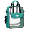 Bolsa de Archivo de Malla Transparente Huajie, Bolsa de Archivo con Cremallera, Bolsa Gruesa para Tutorías, Bolso de Mano, Bolsa para Libros para Estudiantes de Primaria y Secundaria
