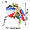 Nueva Guirnalda de Corona para el Día de la Independencia Americana del Sitio Independiente de Amazon Transfronterizo Decoración del Hogar Tela Estilo Americano