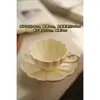 Juego de Tazas de Café Retro Jingdezhen Taza Cerámica Pequeña Europea Creativa Set de Té de la Tarde Pastoral Flor