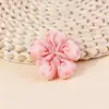 Acessórios de Flor de Cinco Pétalas com Enchimento de Algodão Doce Tecido Bolinhas Acessórios Decorativos Semi-Acabados Para Chapéus de Crianças Roupas Acessórios DIY