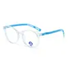 Nuevas Gafas Redondas de Color Gelatina Retro para Niños con Montura Redonda, Sencillas, Combinan con Todo, Decorativas Planas Sin Graduación