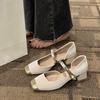 Celebridad de Internet Explosiones Estilo Hada Combinación de Colores Zapatos Mary Jane Mujer 2025 Primavera Nuevos Zapatos de una Sola Capa Versátiles con Estilo Fragante