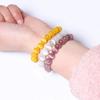 Pulsera de Cristal Ojo de Gato para Mujer, Pulsera de Ágata, Regalo para el Mejor Amigo Estudiante, Joyería de Moda y Versátil Roja, Blanca, Azul, Verde con el Carácter para Bendición