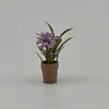 Casa de Muñecas Modelo en Miniatura Flores Artificiales Maceta Pequeña Decoración de Escena Adornos de Micro Paisaje