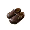Sapatos femininos estilo coreano 2026 outono sapatos infantis de couro, sapatos Mary Jane baixos estilo universitário, sapatos de princesa retrô para meninas