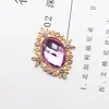 Nuevo Disco Ovalado de Diamante Hebilla de Diamante Espejo de Pedrería Perla Tocado de Novia Zapatos Ropa Joyería DIY Accesorios de Aleación