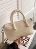 Bolso Cuadrado Pequeño de Moda para Llevar en la Mano para Mujer 2025 Verano Nuevo Moderno Simple Bolso de Hombro Nicho Moderno Casual Bandolera