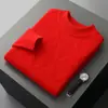 Suéter de otoño e invierno de comercio exterior 100 para hombre, suéter grueso de cuello alto medio, camisa básica de punto informal para negocios, parte superior cálida