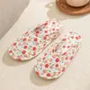 Pantuflas especiales para alfombra de arrastre hogar interior tela suave suela pantuflas de hombre tejido de algodón puro cuatro estaciones transpirables silenciosas venta al por mayor de fábrica