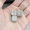Bola de diamante incrustada con cuentas de cristal de pedrería, cuentas con agujero, cuentas espaciadoras, hechas a mano, material para colgante de pulsera de mano, accesorios de joyería DIY al por mayor