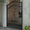 Puerta Pequeña de Patio, Jardín Exterior, Puerta Pequeña de Hierro, Puerta de Patio, Puerta de Hierro para Patio Estilo Europeo, Apertura Única de Patio Estilo Chino
