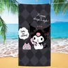 Nueva Toalla de Playa Estampada de Venta Caliente Transfronteriza Stitch Kuromi Toalla de Playa Toalla de Dibujos Animados para Niños Venta al por Mayor Paño de Toalla