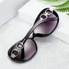 Gafas de Sol de Doble Aro Estilo Callejero Versión Coreana para Mujer Montura Grande de Moda Protección UV Gafas Adelgazantes Mayoreo 9509 Atuendo de Moda