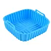 Nuevo Modelo de Bandeja de Silicona para Hornear para Freidora de Aire del Fabricante, Popular Bandeja Cuadrada para Hornear en Freidora de Aire Transfronteriza