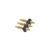 Conector de Pino de Mola Pogopin Angulo de 90 Graus Soldagem Lateral 3 Pinos Horizontal Condutor Carregamento Suporte de Pino Macho e Fêmea