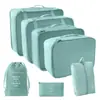 Bolsa de almacenamiento de siete piezas para negocios y viajes, bolsa para guardar ropa interior, equipaje de viaje