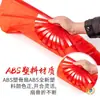 Leque de Tai Chi, Leque de Kung Fu, Bambu Vermelho e Varetas de Plástico, Performance de Artes Marciais Chinesas, Dupla Face, Dança Infantil