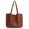 Amazon Transfronterizo 2026 Bolso Nuevo para Mujer Bolso Tote de Gran Capacidad para Viajes al Trabajo Bolso de Hombro de Alta Gama con Remaches