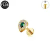 Brincos Gaibei Europeus e Americanos Transfronteiriços F136 Liga de Titânio Rosca Interna Dente Interno Parafusos Labiais Brincos Piercing com Design Exquisito de Alto Padrão