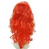 Peluca de Seda de Alta Temperatura de Longitud Media Europea y Americana Transfronteriza, Peluca Completa para Mujeres con Cabello Largo Rizado y Ondas Grandes, Accesorios para el Cabello de Baile Festivo