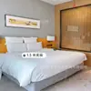 Mobiliário de Hotel Platina, Conjunto Completo para Quartos Padrão, Projetos de Apartamentos, Clubes de Vilas, Mobiliário de Madeira Maciça Feito Sob Medida para Instalação Fixa