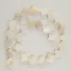 Cuentas de Disco Rectangular de Concha de Agua Dulce Chapada en Metal Transfronterizo, Abalorios de Concha Ligera, Trébol de Cuatro Hojas, Estrella de Cinco Puntas, Cuentas Redondas, Accesorios para Joyería DIY