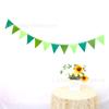 Nueva bandera triangular de fieltro colorida para cumpleaños de niños, decoración para fiestas de Halloween y Navidad, diseño de flor para tirar