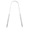 Acero Inoxidable 304 Material Raspador de Lengua en Forma de U Raspador Limpiador de Lengua Cepillo para la Lengua Cuidado Bucal Fabricante Venta Directa en Stock