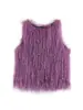 Para Comércio Exterior Transfronteiriço Europeu e Americano Roupas Femininas Aliexpress Venda Quente Moda de Verão Conjunto de Duas Peças de Veludo Roxo com Franjas