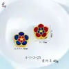 Acessórios de Flor Geométrica Antiga com Furo Acessórios DIY Acessórios de Joia Banhados a Cobre Dourado Pulseira Design Estilo Chinês Atacado
