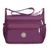 Bolsa Transversal de Tecido Oxford Estilo Novo 2026 para Mulheres, Bolsa para Mãe de Meia-Idade e Idosa, Bolsa de Ombro Floral Fashion, Bolsa de Armazenamento Multicamadas