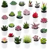 Más de 100 Tipos de Combinaciones de Plantas Suculentas Mini de Plástico Simuladas en Maceta, Mini Bonsáis Suculentos Más Vendidos Transfronterizos, Decoración para el Hogar, Adornos Creativos