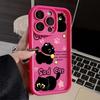 Funda protectora para teléfono móvil Apple 16Promax, nuevo iPhone 14Pro, lindo gato triste de dibujos animados de 13 pulgadas.