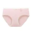 Pantalitas de algodón puro para mujer con refuerzo de algodón puro, lazo de estudiante, estampado floral pequeño, cintura sexy de encaje, tiro medio, bragas triangulares transpirables