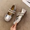 Sapatos Casuais Versáteis da Moda Infantil 2026 Primavera/Verão Novos Sapatos Mary Jane para Meninas com Solado Macio Simples Sapatos de Princesa