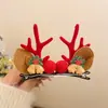 Acessórios de Cabelo de Natal Estilo Floresta Presépio Grampo de Cabelo Orelhas de Galho Fofas para Crianças Acessórios de Tiara Pequenos Grampos Acessórios de Cabelo