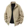 Chaqueta de Trabajo Retro Nueva de Primavera y Otoño para Hombre, Holgada, Informal, Versátil, Moderna, Adelgazante, Elegante, Estilo Workwear, Artículo de Moda