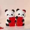 Presente de Casamento de Panda para a Noiva, Decoração Fofa e Festiva para Sala de Estar, Decoração de Quarto de Casamento, Artesanato, Enfeites Criativos