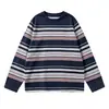 Conjunto Casual para Meninas 2026 Outono Novidades Crianças Médias e Grandes Camiseta Color Block Listrada Calça Cargo Jeans Roupas de Outono para Crianças