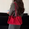 Bolso Tote Suave de Gamuza Perezosa 2026 Nuevo Bolso de Bolos Terciopelo Escarchado Boston Bolso Grande Bolso de Hombro Retro