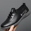 Zapatos de Cuero para Hombre de Negocios Transfronterizos, Zapatos de Cuero Cómodos de Suela Blanda, Zapatos Casuales Versátiles de Moda, Zapatos Tipo Beanie, Zapatos de Moda para Hombre de Comercio Exterior
