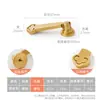 Novo Pingente Estilo Chinês Retrô Maçaneta de Gaveta de Latão Sólido, Puxador de Anel Dourado Antigo de Furo Único para Armário e Porta de Guarda-Roupa