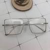 Nuevo Espejo Plano Anti Luz Azul Estilo 2020 Celebridad Cibernética Mismo Estilo Gafas de Armazón Grande Parlanchín Armazón para Gafas de Hombre y Mujer