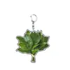 Chaveiro de Folha de Toranja Pingente de Bolsa em Acrílico Fofo Criativo Pequeno Presente Ornamento para Amigos Decoração da Sorte