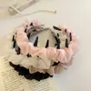 Diadema de Malla Plegada Coreana Ultra-Hada, Suave, de Alta Gama, con Dientes, Antideslizante, Corona Alta, Diadema Elegante, Pinza para el Cabello, Goma para el Cabello