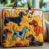 2026 Nueva Serie Transfronteriza de Cachorros Estampado Digital Bolso de Hombro Acolchado de Moda